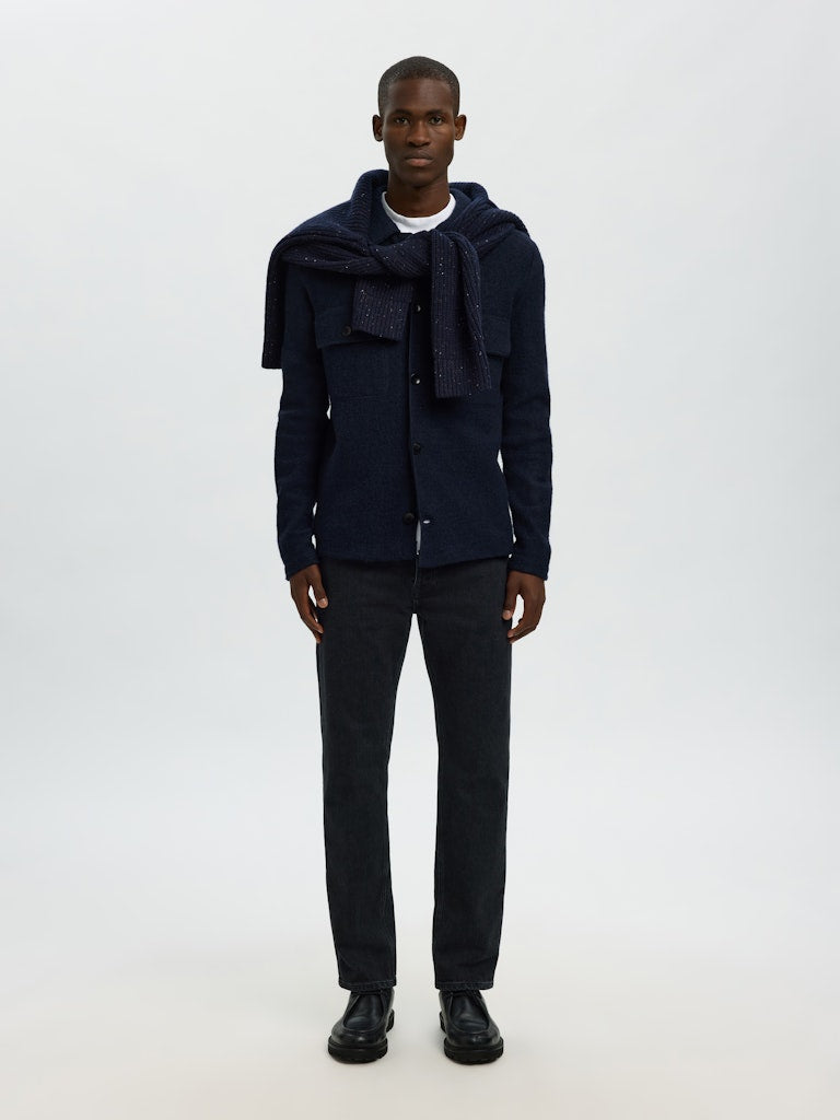 CARDIGAN - Slhnealy LS Knit Workwear Cardigan -  - Hr Ravn