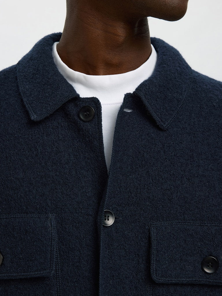CARDIGAN - Slhnealy LS Knit Workwear Cardigan -  - Hr Ravn