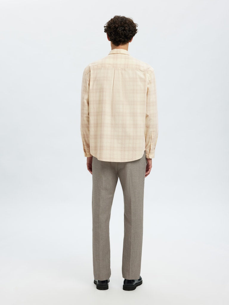 Slhregclaus Cord Yd Check LS Shirt