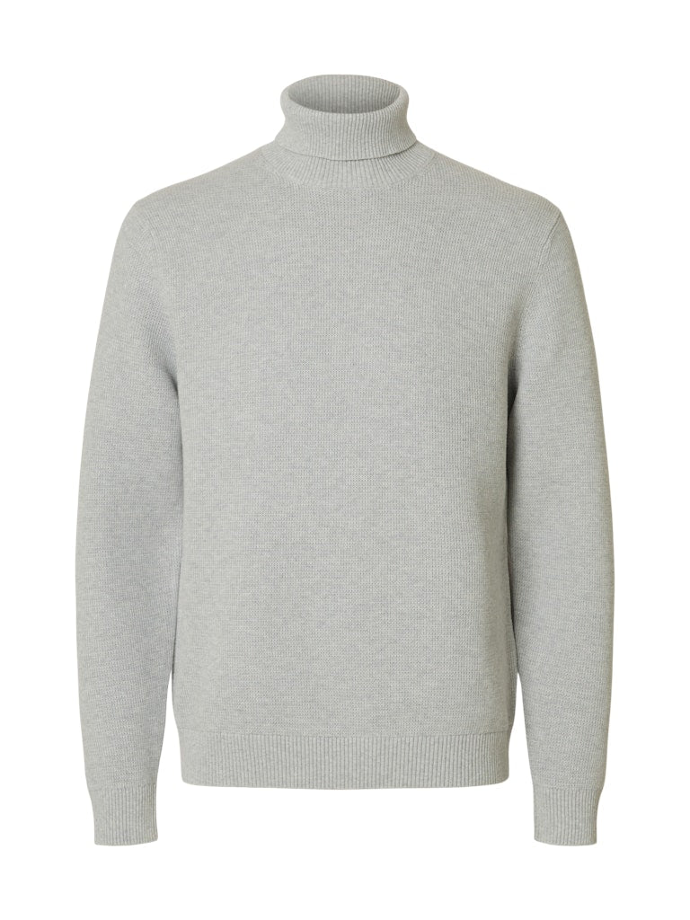 Slhdane LS Knit Structure Roll Neck Noos