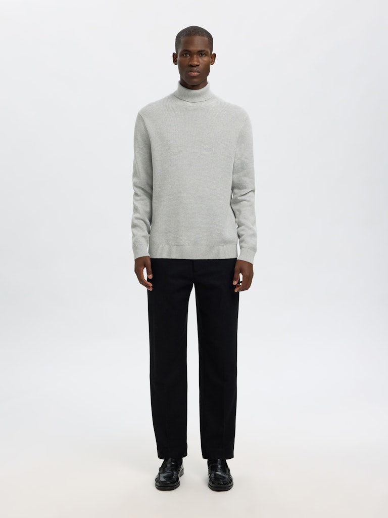 Slhdane LS Knit Structure Roll Neck Noos