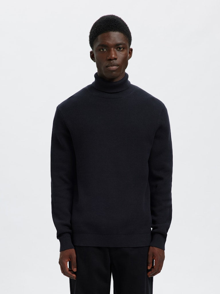 Slhdane LS Knit Structure Roll Neck Noos