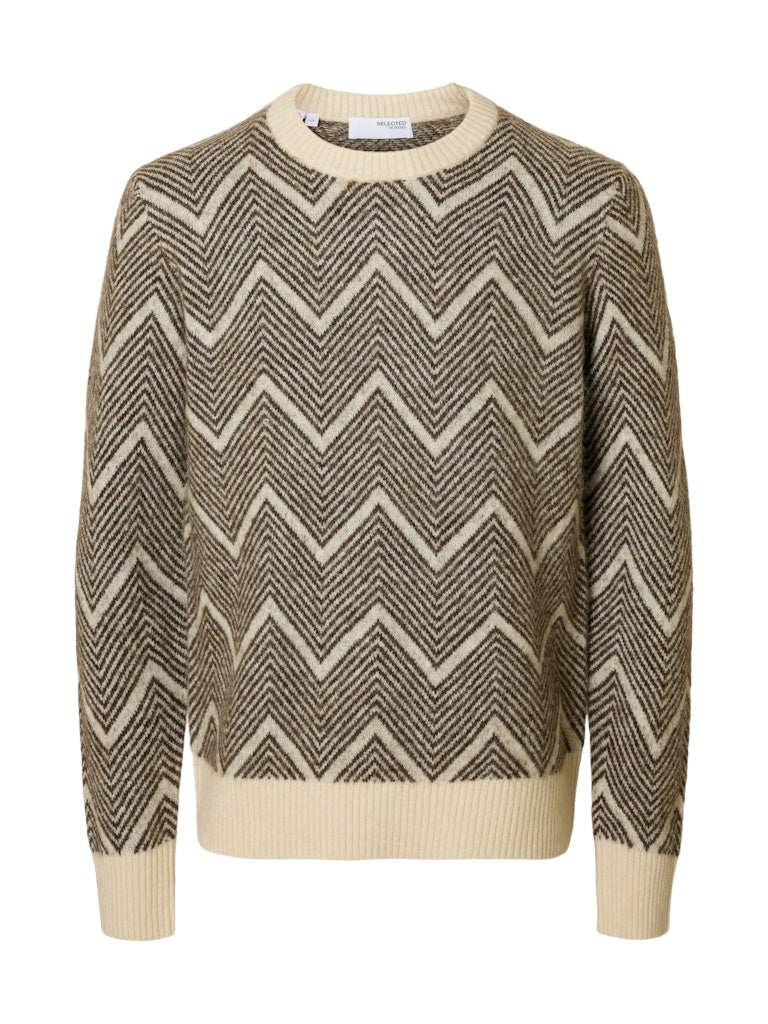 STRIK - Slhrai Ls Knit Crew Neck Noos -  - Hr Ravn