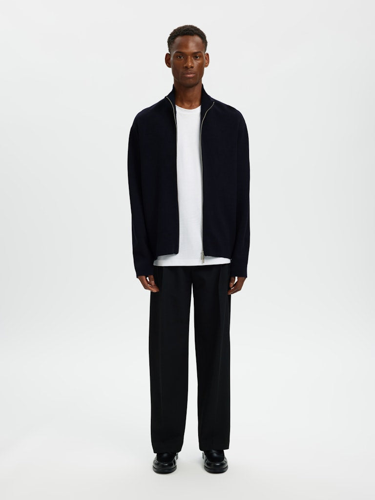 CARDIGAN - Slhteller FN Relaxed Zip Cardigan Noos -  - Hr Ravn
