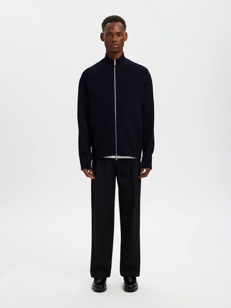 CARDIGAN - Slhteller FN Relaxed Zip Cardigan Noos -  - Hr Ravn