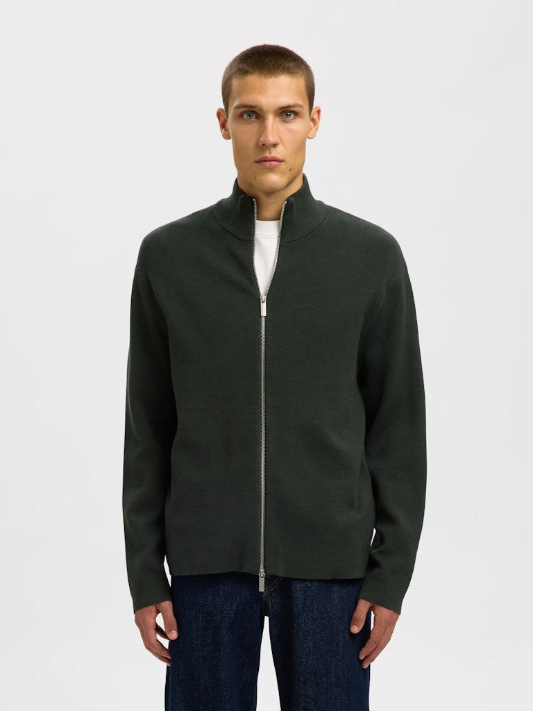 CARDIGAN - Slhteller FN Relaxed Zip Cardigan Noos -  - Hr Ravn