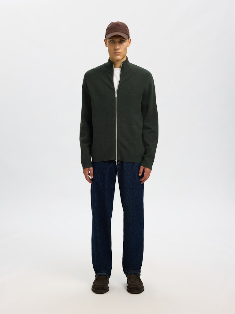 CARDIGAN - Slhteller FN Relaxed Zip Cardigan Noos -  - Hr Ravn