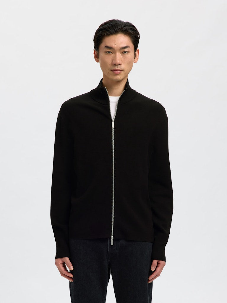 CARDIGAN - Slhteller FN Relaxed Zip Cardigan Noos -  - Hr Ravn