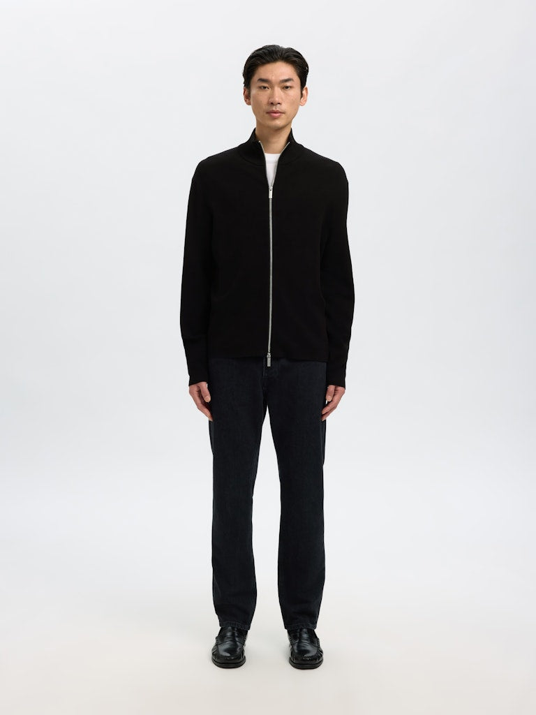 CARDIGAN - Slhteller FN Relaxed Zip Cardigan Noos -  - Hr Ravn
