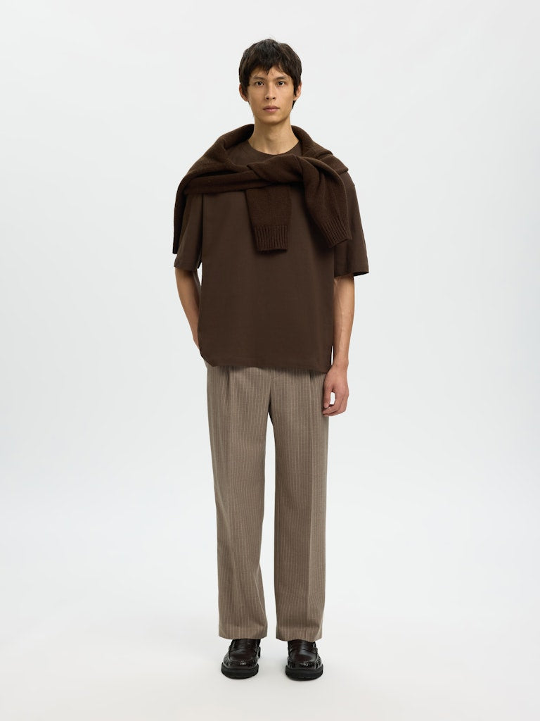 T-SHIRTS - Slhrelaxnorman SS Coffee Tee -  - Hr Ravn