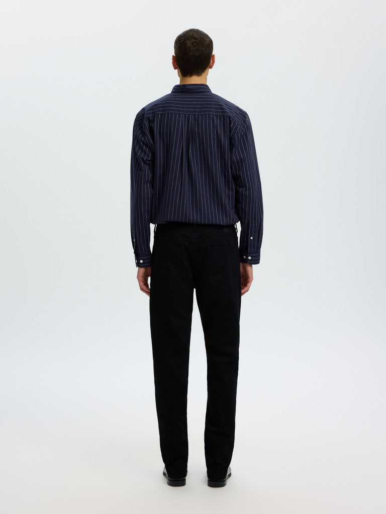Slm175-Slim Ben Stay Black 600 Jeans