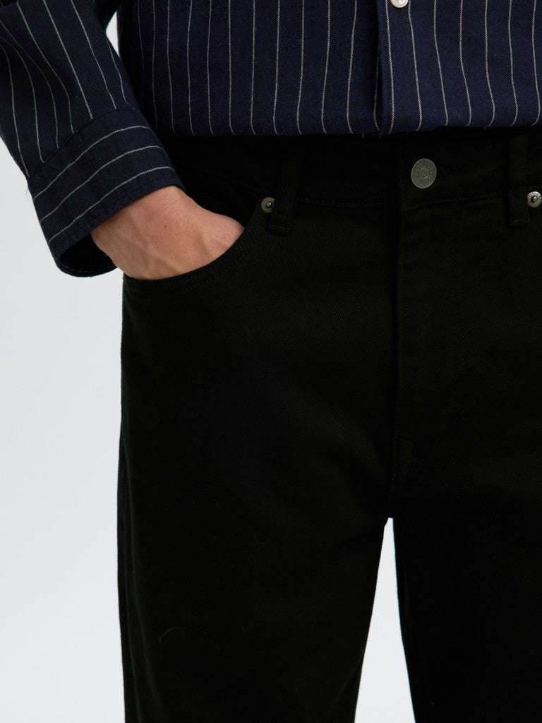 Slm175-Slim Ben Stay Black 600 Jeans