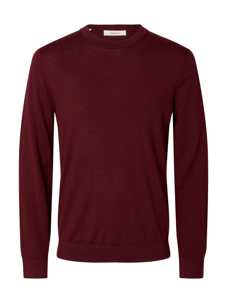 Slhtray Ls Knit Merino Crew Neck Noos