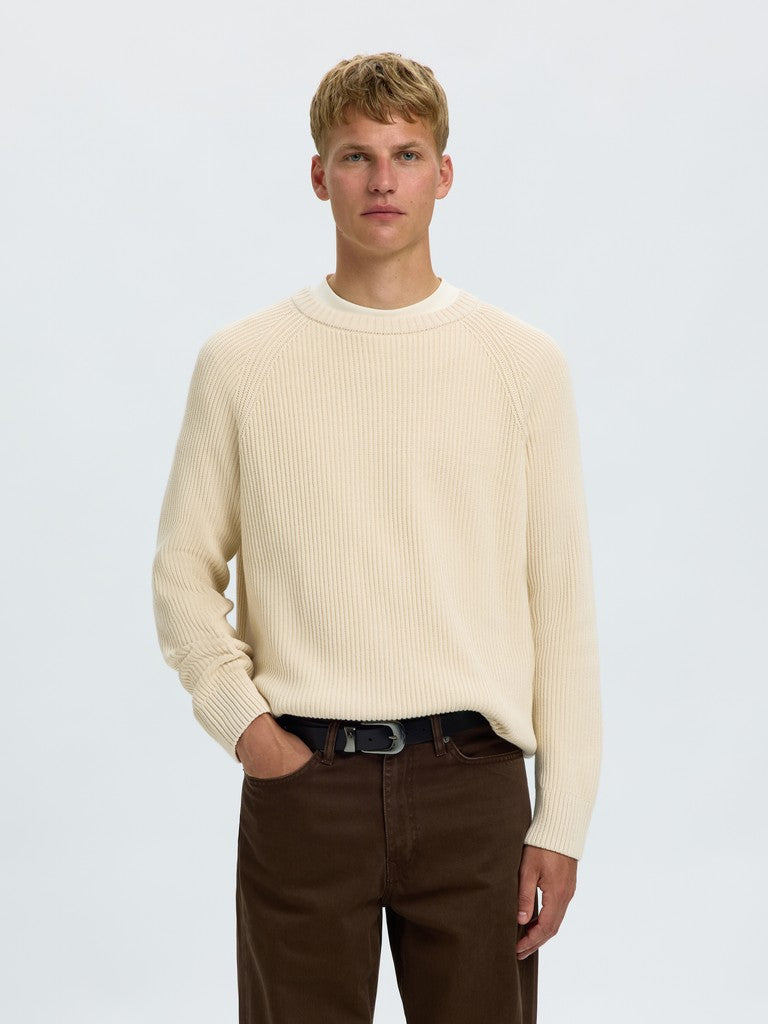 Slmbraun Knit Rlx Rib Crew Neck