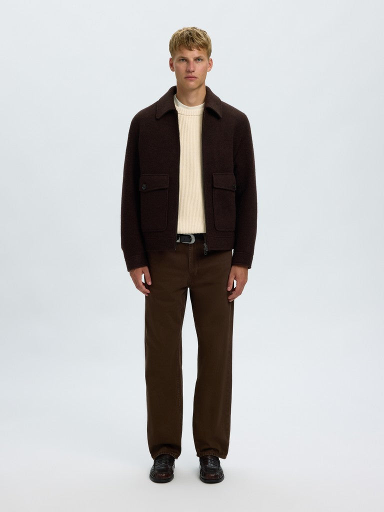 Slmbraun Knit Rlx Rib Crew Neck