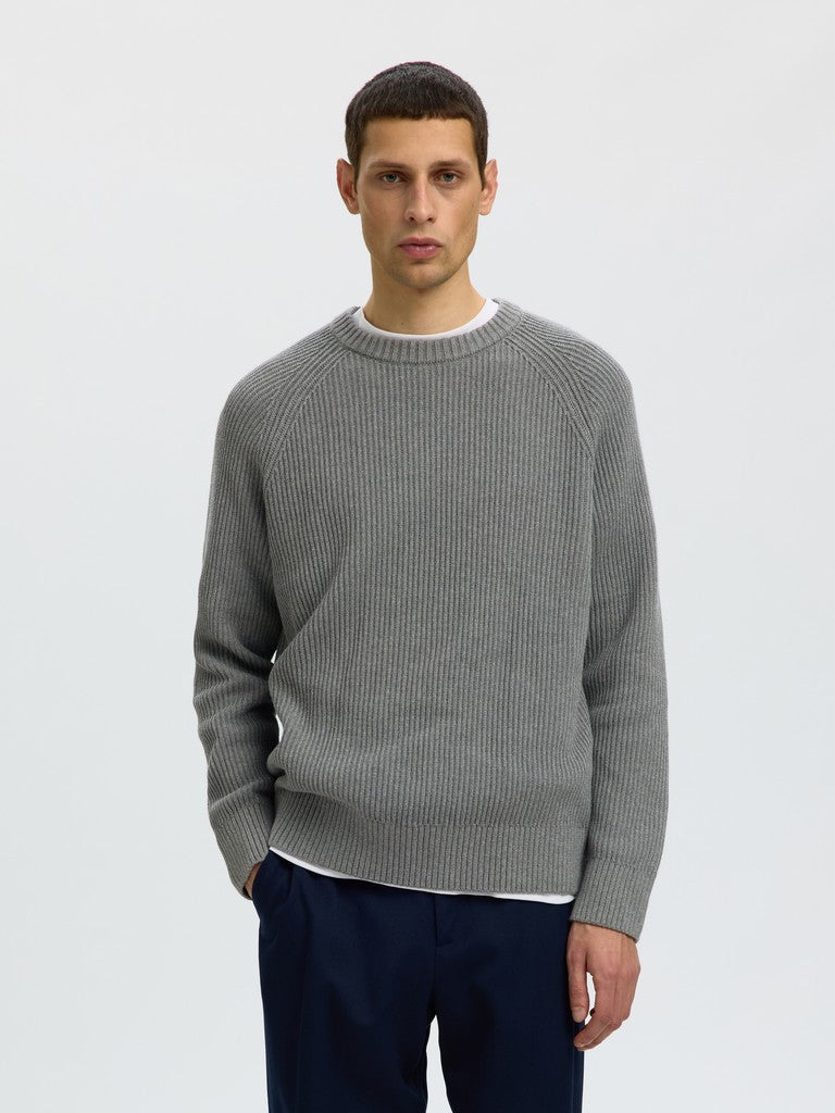 Slmbraun Knit Rlx Rib Crew Neck