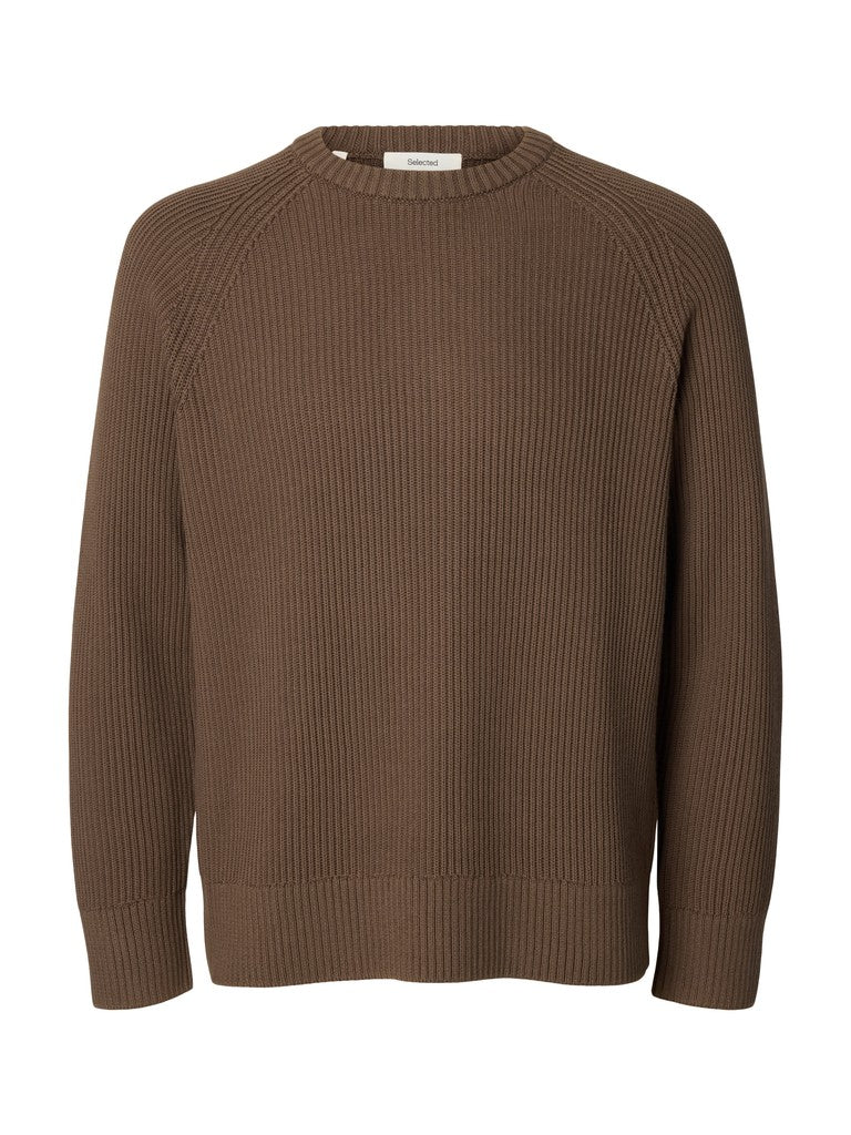 Slmbraun Knit Rlx Rib Crew Neck