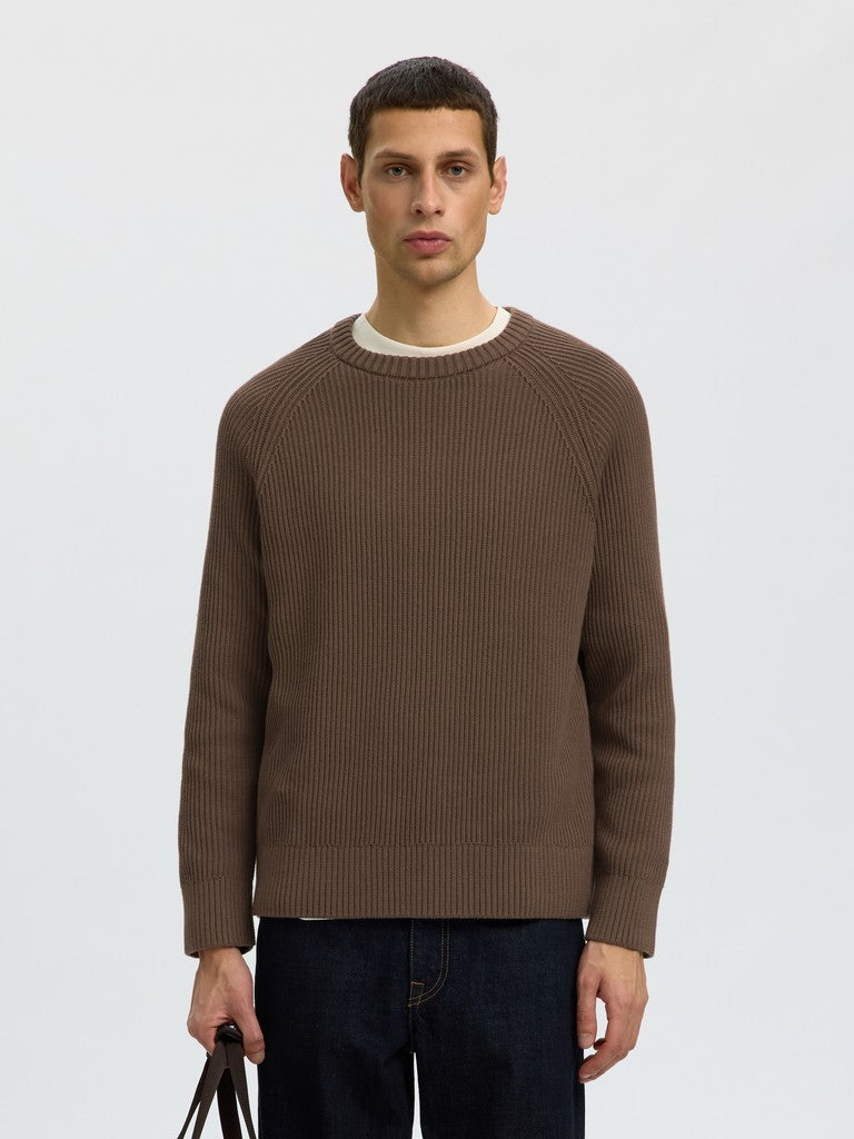 Slmbraun Knit Rlx Rib Crew Neck
