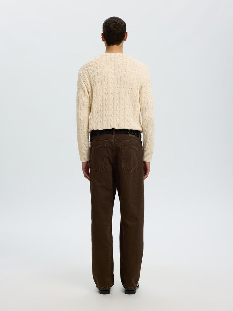 Slmbraun Knit Cable Crew