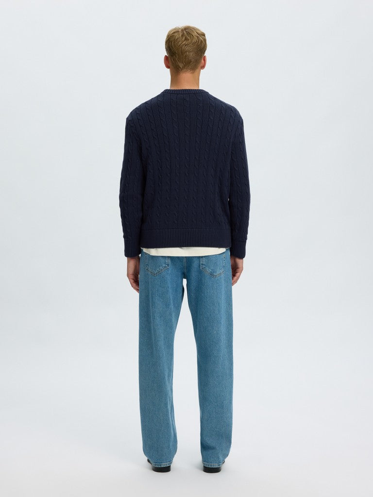 Slmbraun Knit Cable Crew