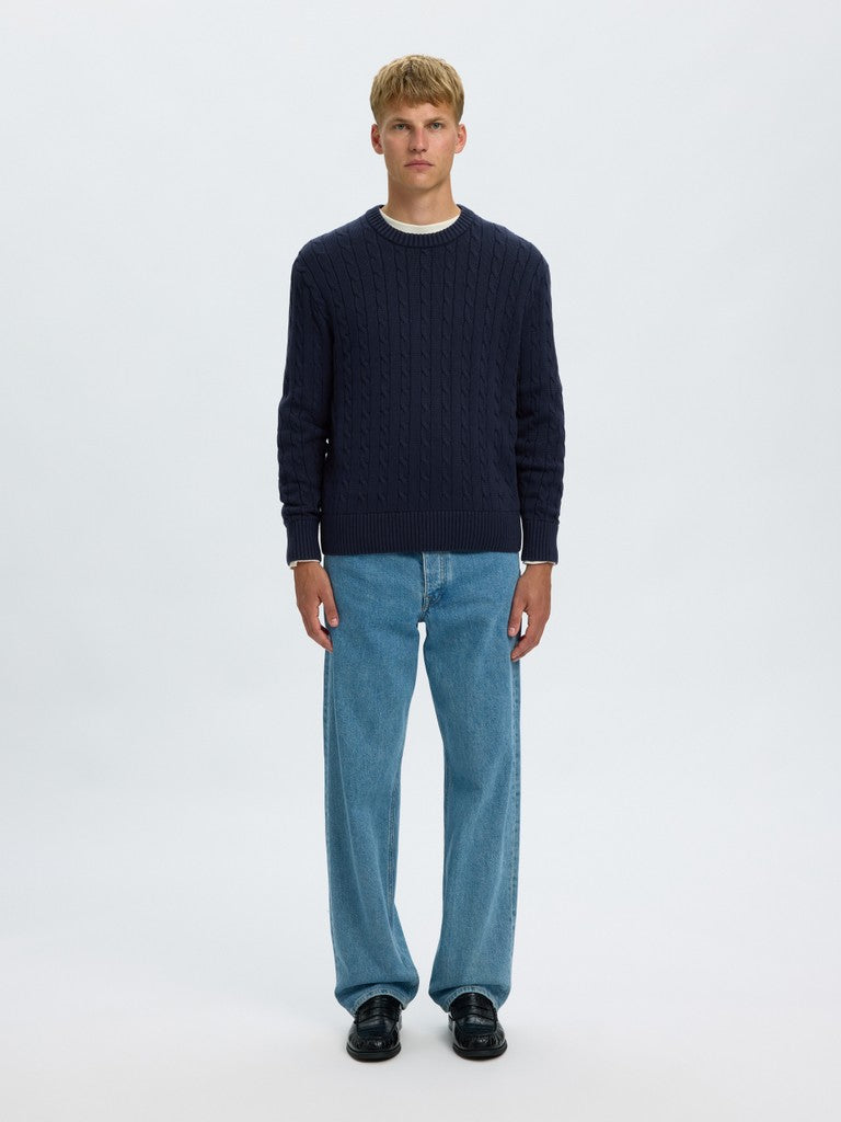 Slmbraun Knit Cable Crew