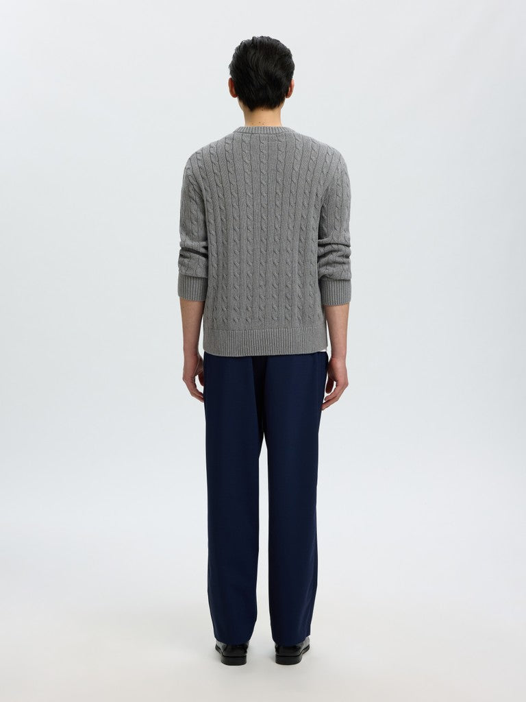 Slmbraun Knit Cable Crew