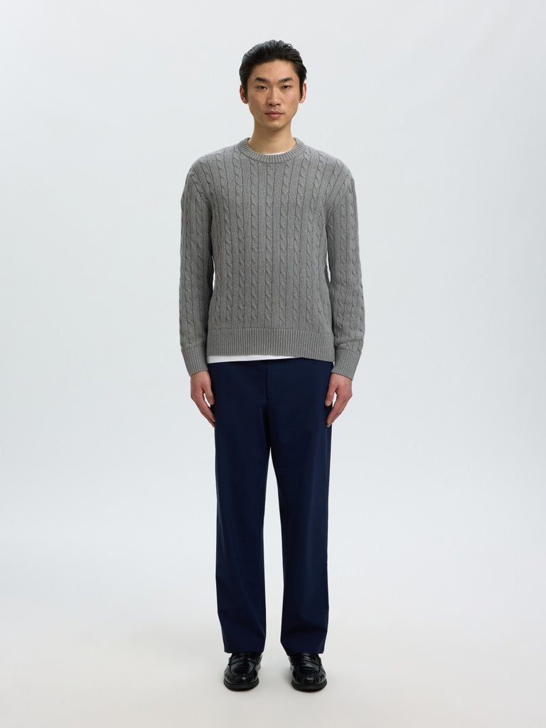Slmbraun Knit Cable Crew