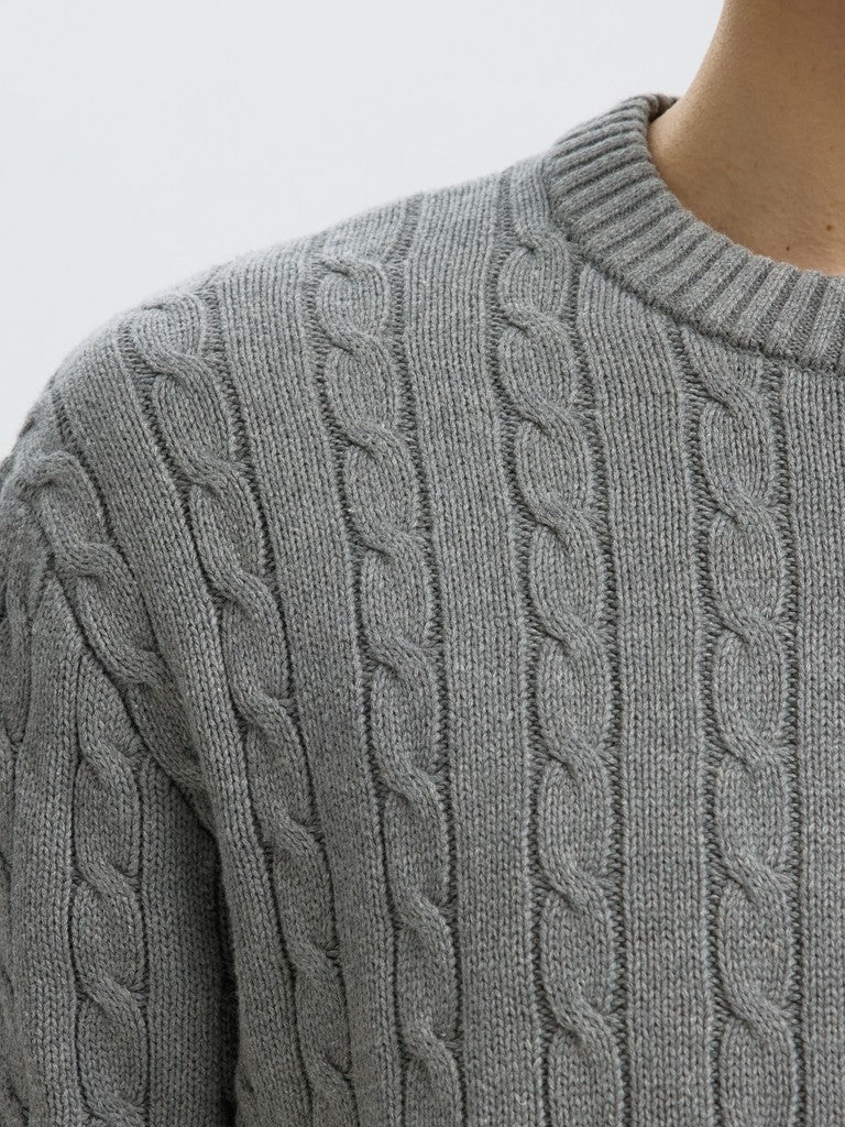 Slmbraun Knit Cable Crew