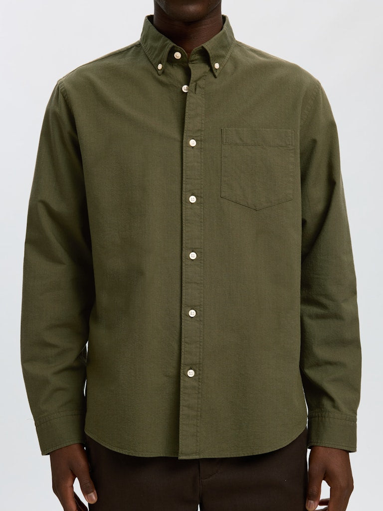 Slhregrick-Ox Shirt Ls Noos