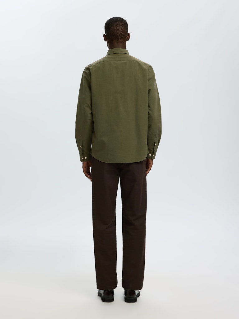 Slhregrick-Ox Shirt Ls Noos
