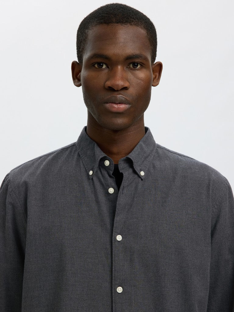 Slmcole-Jay Reg Melange LS Shirt