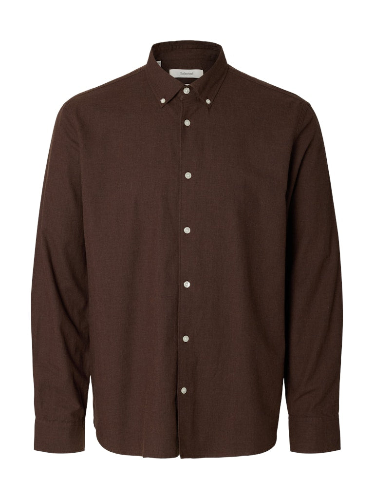 Slmcole-Jay Reg Melange LS Shirt
