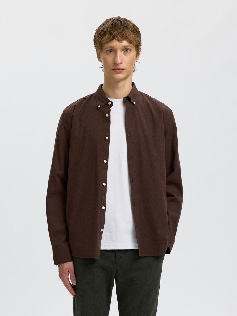 Slmcole-Jay Reg Melange LS Shirt