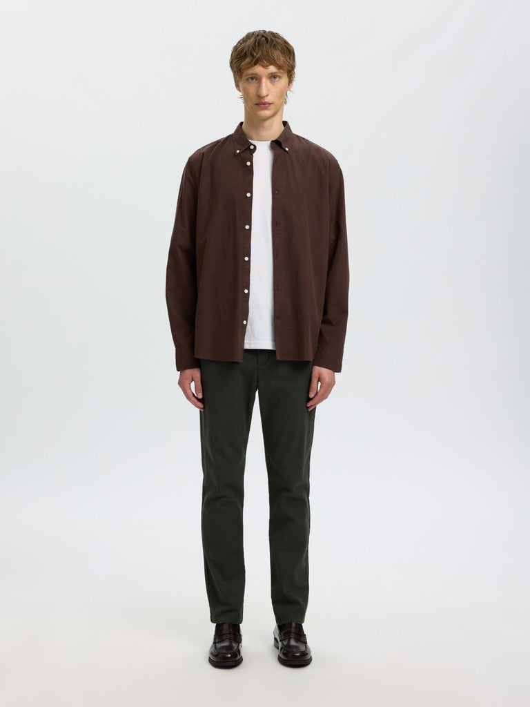 Slmcole-Jay Reg Melange LS Shirt