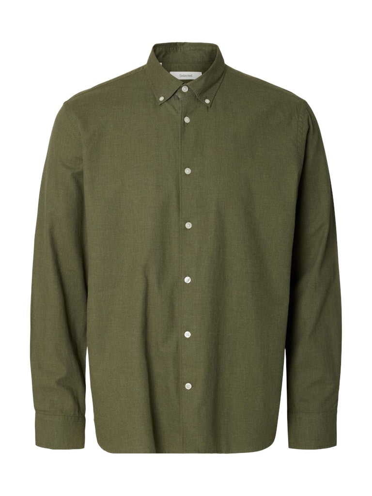 Slmcole-Jay Reg Melange LS Shirt