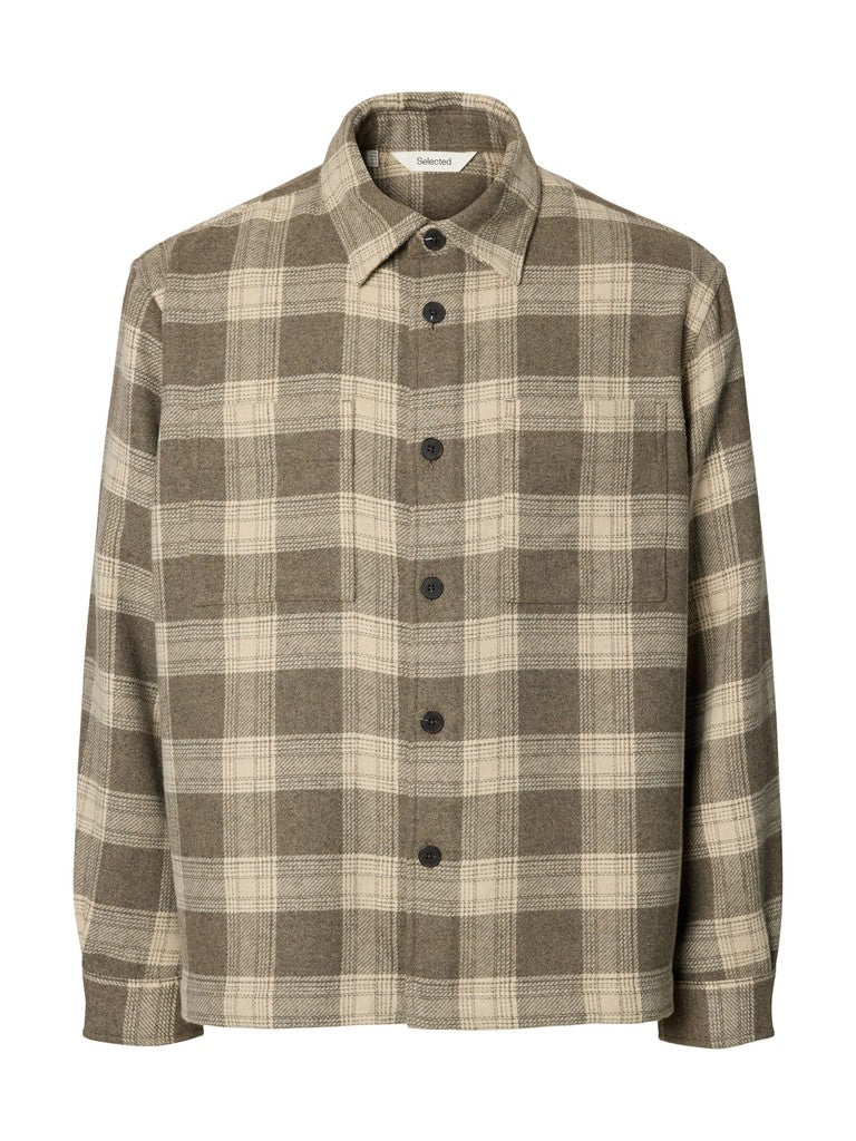 Slmole-Pablo Wool Blend Overshirt