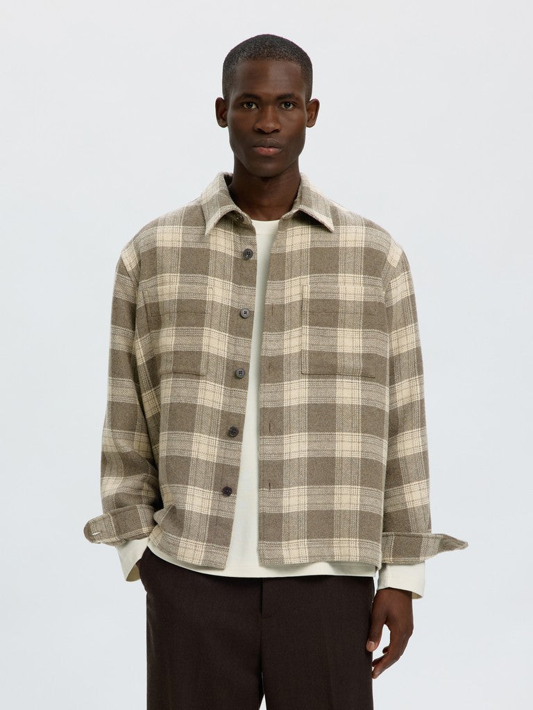 Slmole-Pablo Wool Blend Overshirt