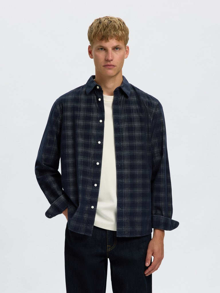 Slmregclaus Cord YD Check LS Shirt