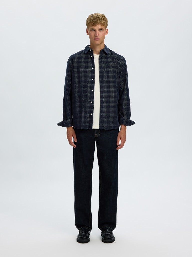 Slmregclaus Cord YD Check LS Shirt