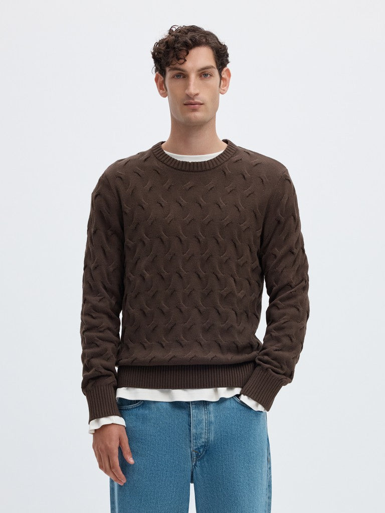 Slmcarlos LS Cable Crew Neck