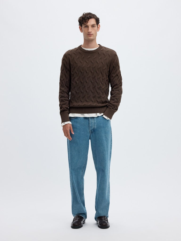 Slmcarlos LS Cable Crew Neck