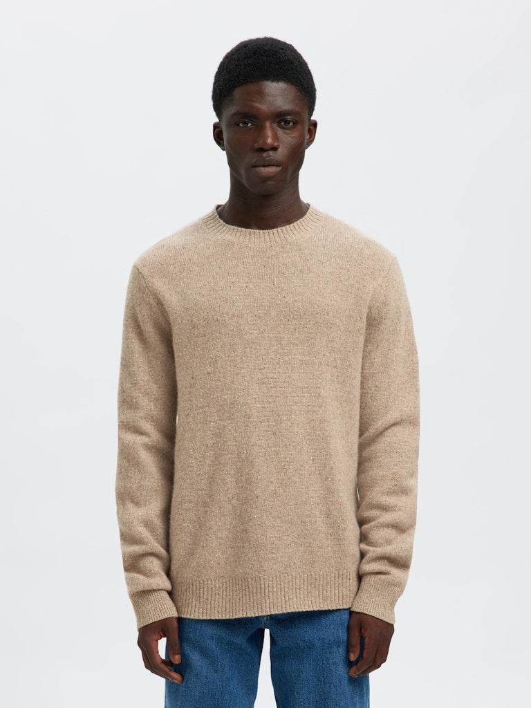 STRIK - Slhneil LS Knit Neps Crew Neck -  - Hr Ravn