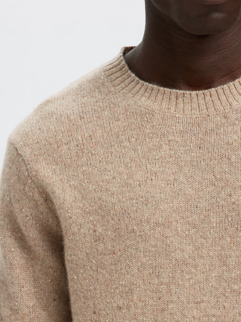 STRIK - Slhneil LS Knit Neps Crew Neck -  - Hr Ravn