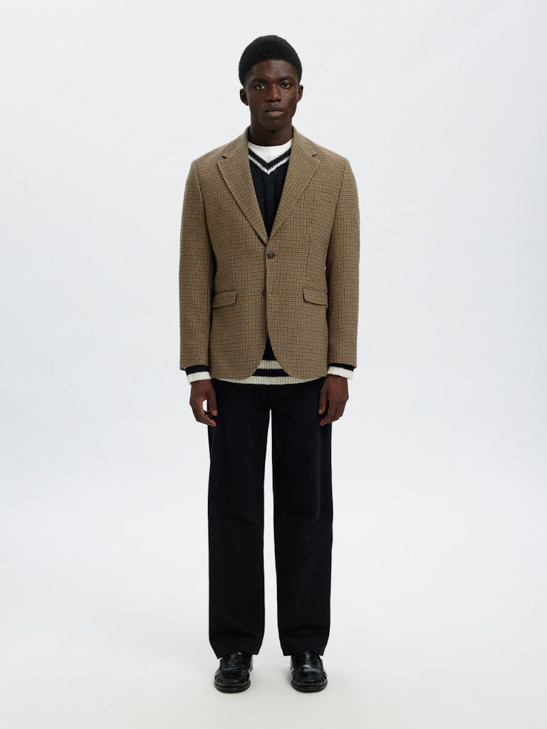 Slhroy LS Knit Relaxed Rib V-Neck