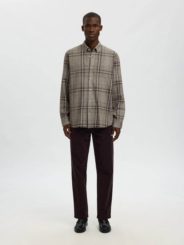 LANGE SKJORTER - Slhregnoah Mix Bdwn LS Shirt -  - Hr Ravn