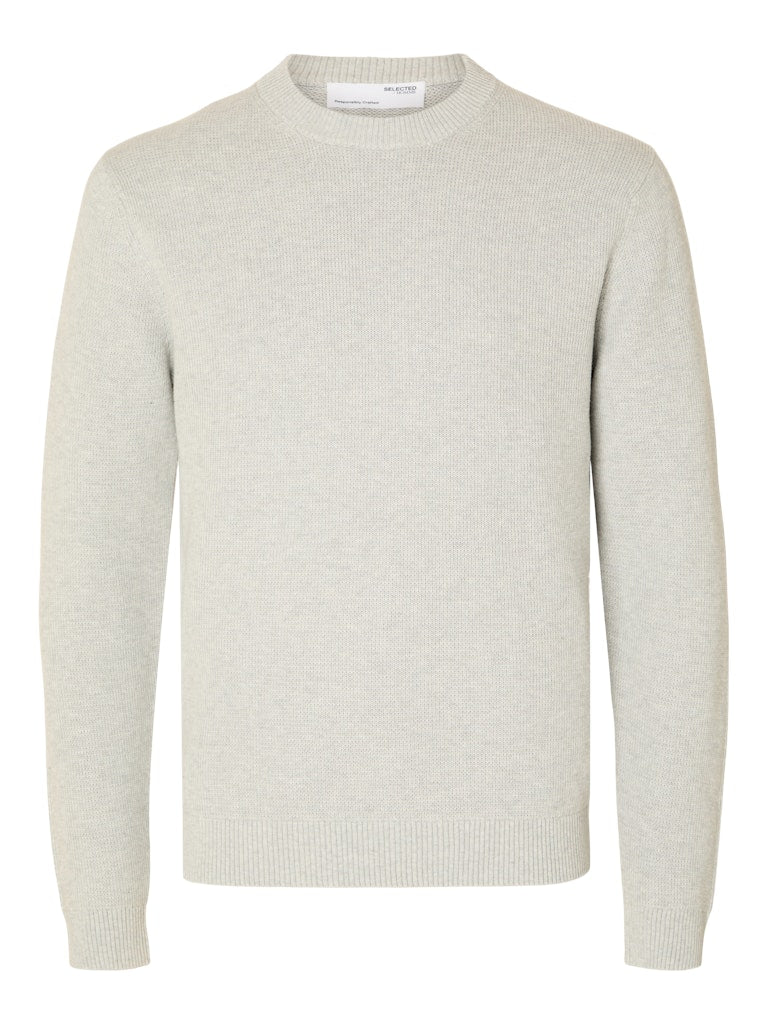 STRIK - Slhdane LS Knit Structure Crew Neck -  - Hr Ravn