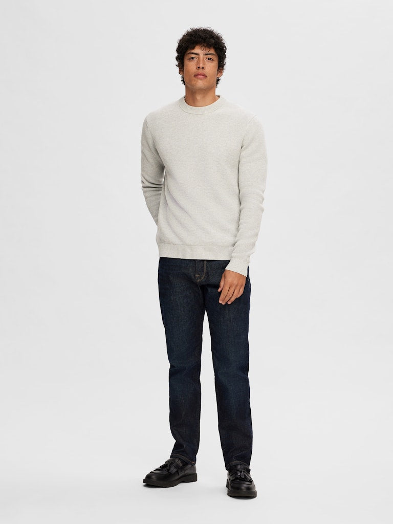 STRIK - Slhdane LS Knit Structure Crew Neck -  - Hr Ravn