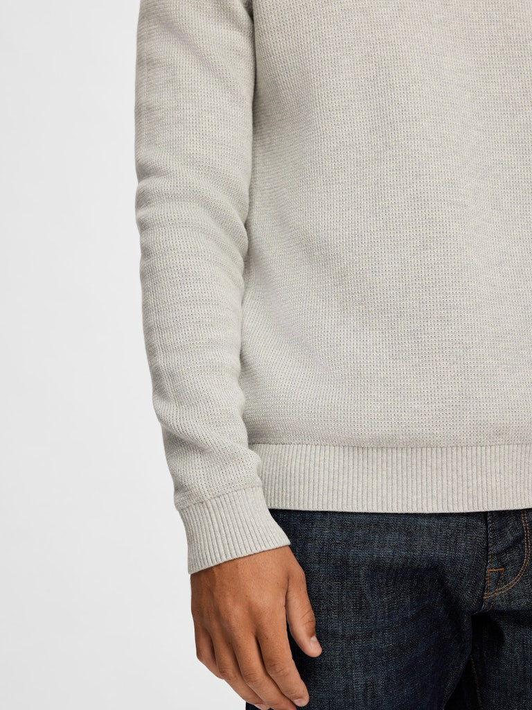 STRIK - Slhdane LS Knit Structure Crew Neck -  - Hr Ravn