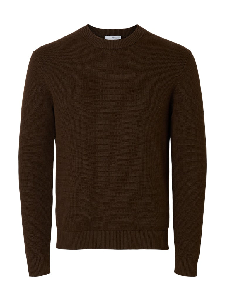 STRIK - Slhdane LS Knit Structure Crew Neck -  - Hr Ravn
