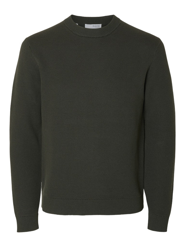 STRIK - Slhdane LS Knit Structure Crew Neck -  - Hr Ravn